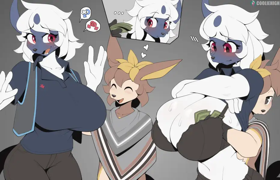Absol_x_Deerling_Mini_Comic_by_Cooliehigh