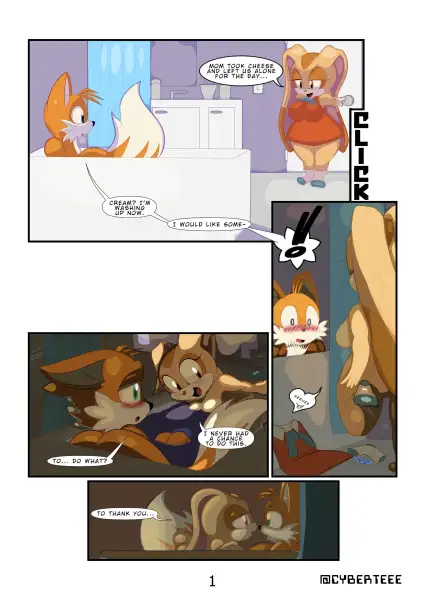 Tails_and_Cream's_Bath_Time_Bonding_by_CyberTeee