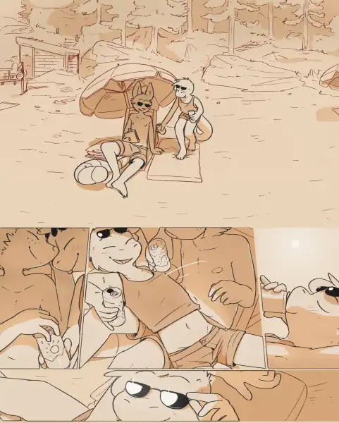 Sunny_with_Finn_and_Nick_[funkybun]