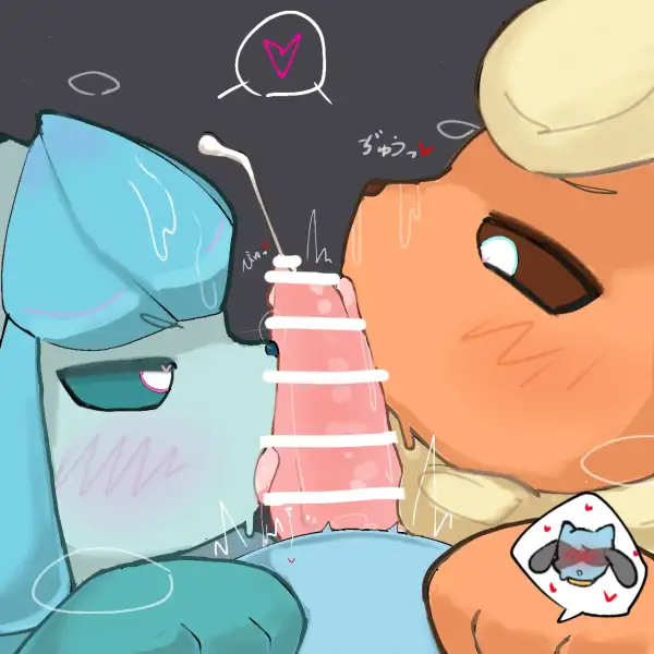 Glaceon_and_Flareon_[purupuwa]
