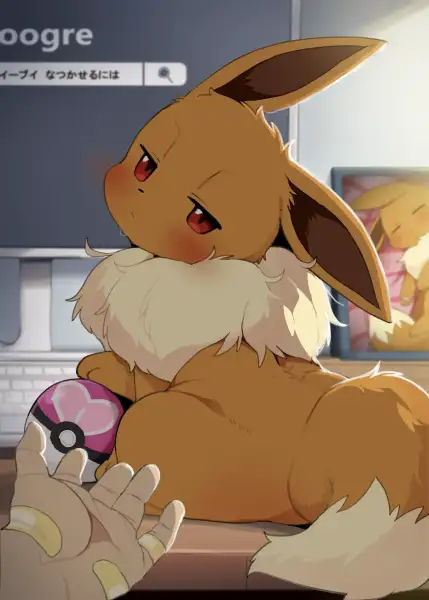 Dagasi_-_A_haughty_and_cheeky_Eevee
