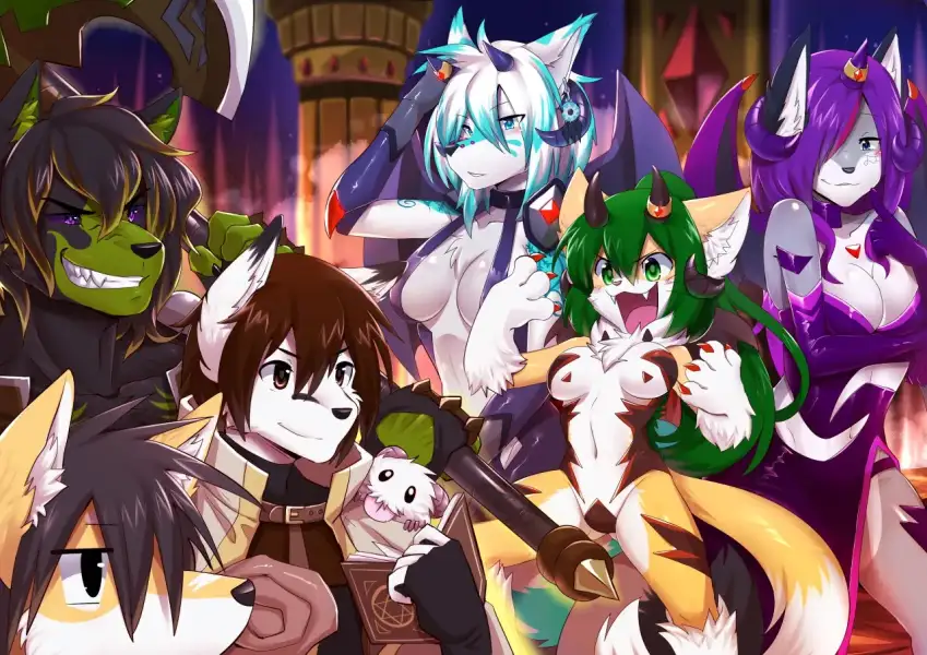 Heroes_vs_Devil!_by_Sollyz