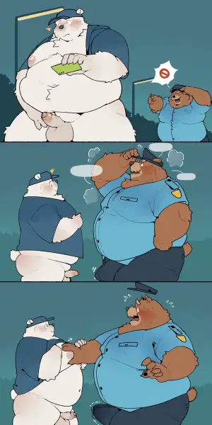 Polar_Bear_and_Police_Brown_Bear_by_Quanjiang