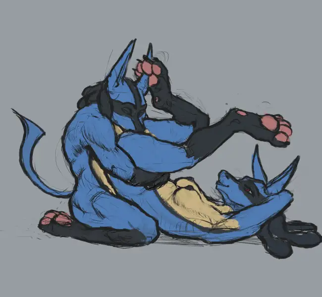 Lucario_Sketches_[By:_Killioma]