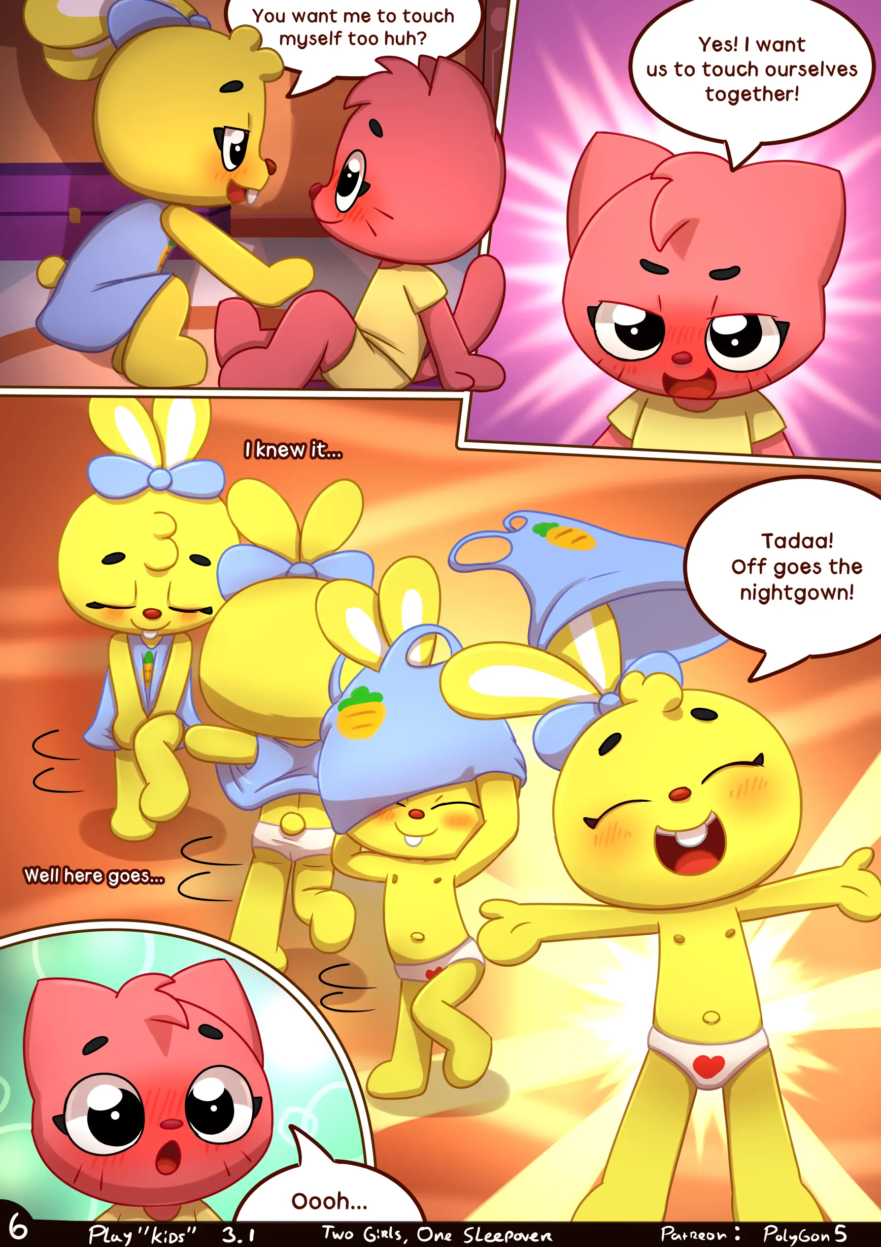 Two girls one sleepover porn comic