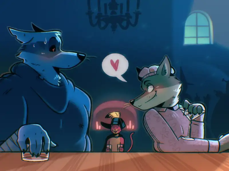 "Once_upon_a_time_two_wolves_met_in_a_bar..."_by_SoulFullHyena